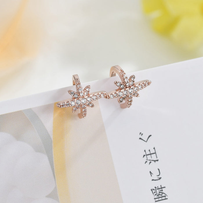 Jewelry WholesaleWholesale Zircon Meteor Ear Clip JDC-ES-ChiH013 Earrings 池豪 %variant_option1% %variant_option2% %variant_option3%  Factory Price JoyasDeChina Joyas De China