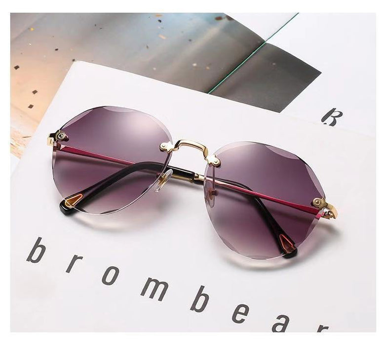 Jewelry WholesaleWholesale PC Lens Metal Frameless Sunglasses JDC-SG-JinF031 Sunglasses 季丰 %variant_option1% %variant_option2% %variant_option3%  Factory Price JoyasDeChina Joyas De China