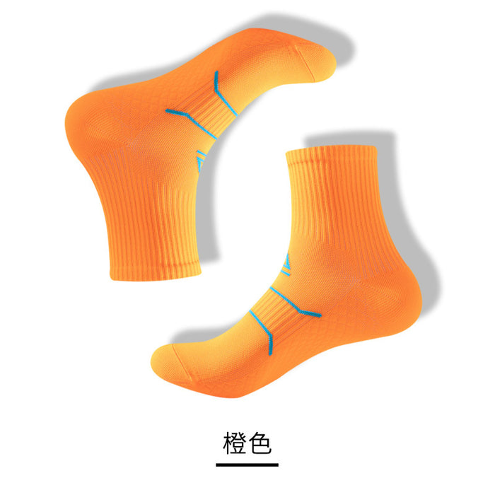 Wholesale spring and summer marathon professional running fitness four seasons pressure sports socks JDC-SK-ManP002