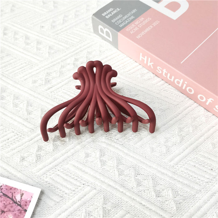 Wholesale scrub clip octopus hair clip chrysanthemum shark clip back head color MOQ≥2 JDC-HC-KEZ001