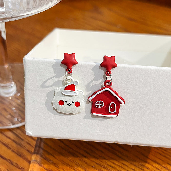 Wholesale Earring Alloy Christmas Creative Stud Earrings JDC-ES-MDD069