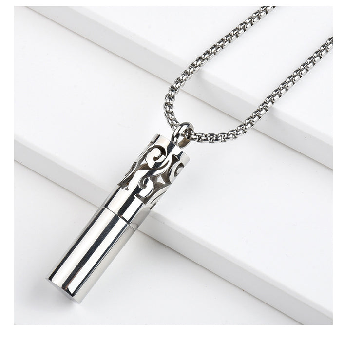 Jewelry WholesaleWholesale silver perfume bottle titanium steel necklace JDC-NE-ShengF002 Necklaces 胜丰 %variant_option1% %variant_option2% %variant_option3%  Factory Price JoyasDeChina Joyas De China