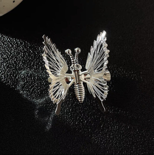 Jewelry WholesaleWholesale moving butterfly tassel hair clip JDC-HC-Muran001 Hair Clips 慕苒 %variant_option1% %variant_option2% %variant_option3%  Factory Price JoyasDeChina Joyas De China