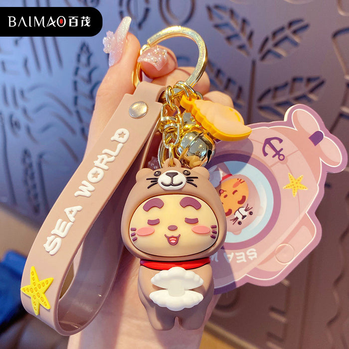 Wholesale Keychains Hardware PVC Cartoon Cute MOQ≥2 JDC-KC-BaiM054