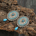 Jewelry WholesaleWholesale vintage western-style turquoise earrings JDC-ES-saip039 Earrings 赛蒲 %variant_option1% %variant_option2% %variant_option3%  Factory Price JoyasDeChina Joyas De China