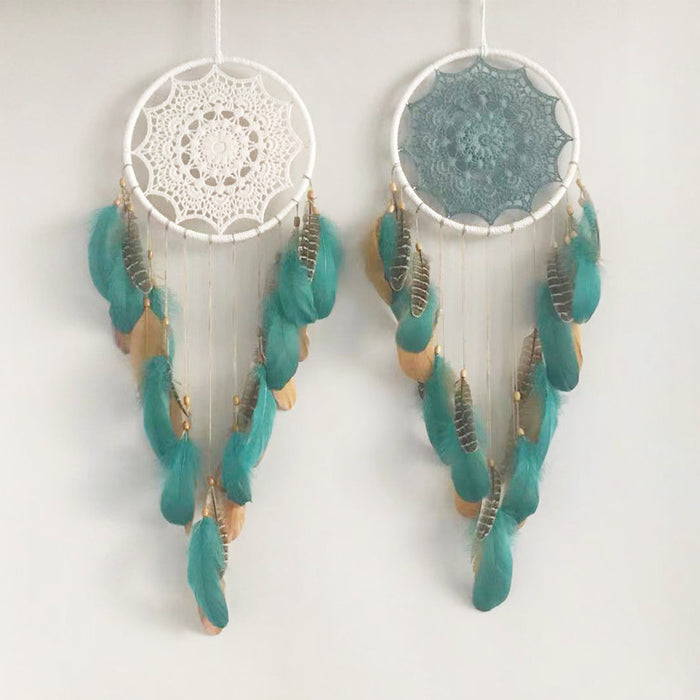 Jewelry WholesaleWholesale Feather Indian Style Dream Catcher Wind Chimes Unique Handcraft JDC-DC-FengH004 Dreamcatcher 丰泓 %variant_option1% %variant_option2% %variant_option3%  Factory Price JoyasDeChina Joyas De China