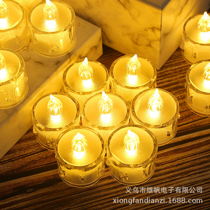 Wholesale Decorations PS LED Candle Light Glow Tealight Transparent JDC-DCN-XiongF001