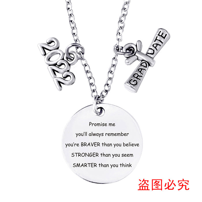 Jewelry WholesaleWholesale Stainless Steel Round Graduation Season Necklace JDC-NE-GangGu002 Necklaces 钢古 %variant_option1% %variant_option2% %variant_option3%  Factory Price JoyasDeChina Joyas De China