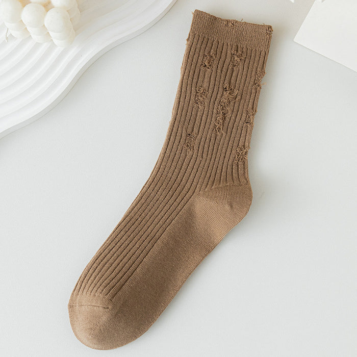 Wholesale Sock Cotton Sweat Absorbing Socks Hole Socks MOQ≥2 JDC-SK-CYu023