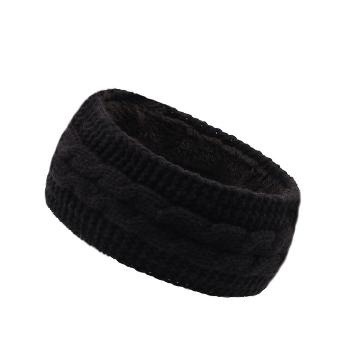 Wholesale Headband Fabric Plush Knitting Warm Sports JDC-HD-XQ001