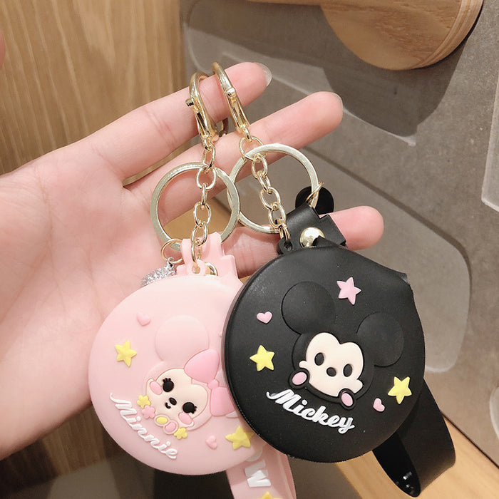 Jewelry WholesaleWholesale Portable Cartoon Makeup Mirror Metal PVC Keychain（F） JDC-KC-FeiRun011 Keychains 飞润 %variant_option1% %variant_option2% %variant_option3%  Factory Price JoyasDeChina Joyas De China