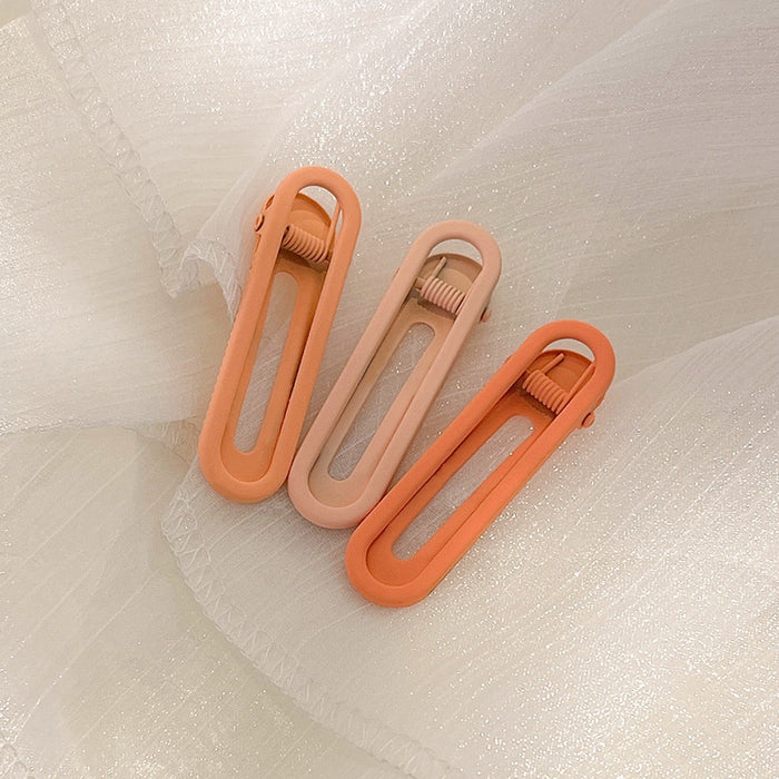 Wholesale hairpin plastic alloy candy color duckbill clip MOQ≥2 JDC-HC-SD002