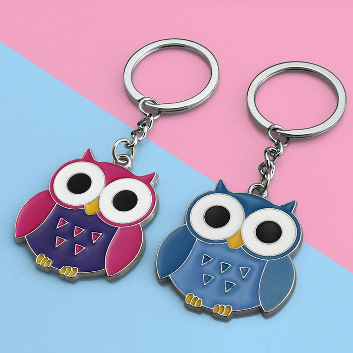 Jewelry WholesaleWholesale Owl Keychain Metal Epoxy Bag Pendant JDC-KC-XunXin004 Keychains 浔鑫 %variant_option1% %variant_option2% %variant_option3%  Factory Price JoyasDeChina Joyas De China