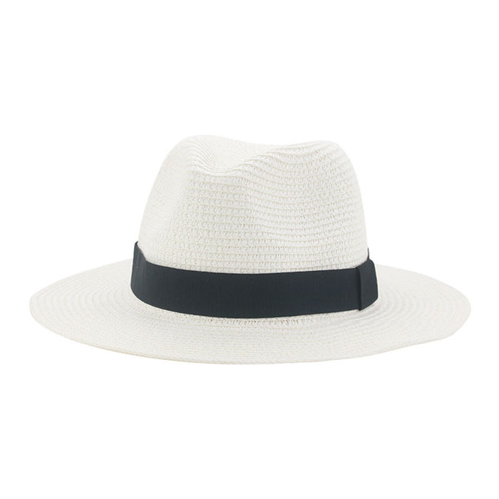 Jewelry WholesaleWholesale Black Belt Outdoor Beach Straw Hat JDC-FH-Guanchuan003 Fashionhat 冠川 %variant_option1% %variant_option2% %variant_option3%  Factory Price JoyasDeChina Joyas De China