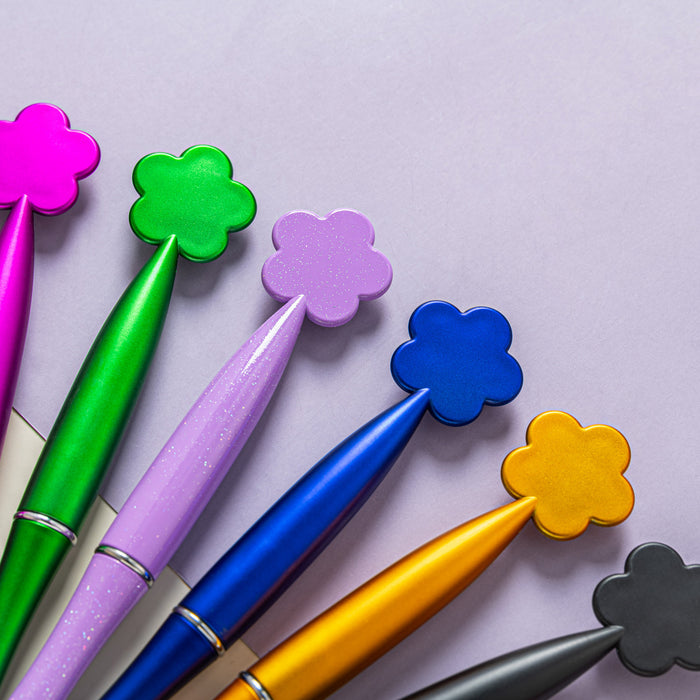 Wholesale Ballpoint Pen Plastic Cartoon Flowers Gel Pen JDC-BP-HongD002