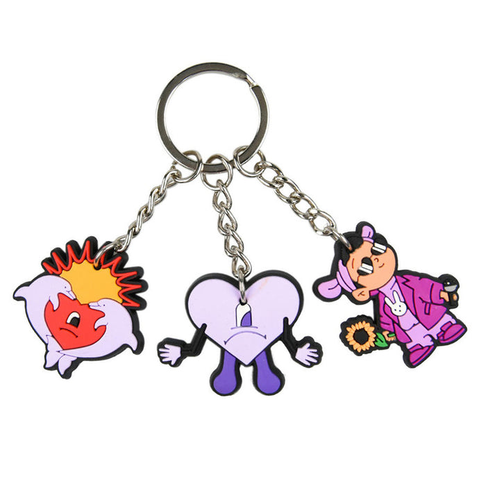 Wholesale Keychain PVC Cute Cartoon Pendant MOQ≥10 (M) JDC-KC-BZYH007