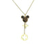 Jewelry WholesaleWholesale color preserving leather clavicle Clover Necklace (F)  JDC-NE-YIB002 Necklaces 伊贝 %variant_option1% %variant_option2% %variant_option3%  Factory Price JoyasDeChina Joyas De China
