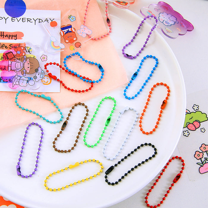 Wholesale Colorful DIY Metal Ball Chains JDC-DIY-Gangs001