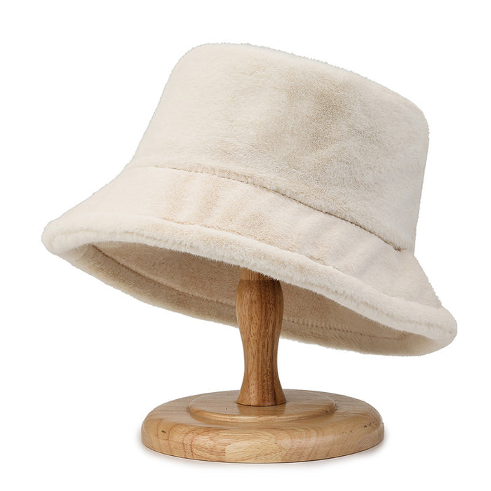 Wholesale Hats Wool Plush Solid Color Bucket Hat JDC-FH-JZhuo003