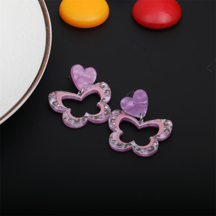 Wholesale Acrylic Butterfly Earrings JDC-ES-ML067