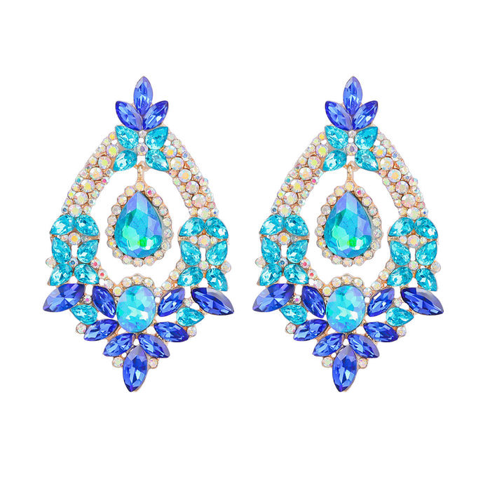 Jewelry WholesaleWholesale Color Rhinestone Alloy Earrings JDC-ES-JL937 Earrings 氿乐 %variant_option1% %variant_option2% %variant_option3%  Factory Price JoyasDeChina Joyas De China