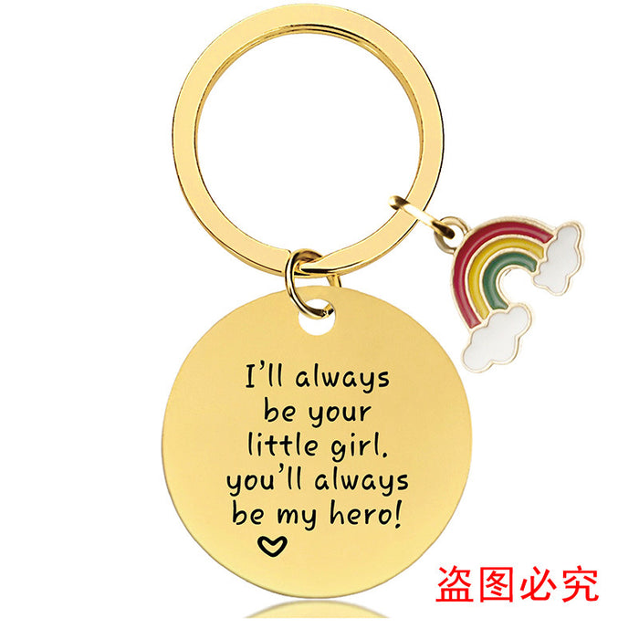 Jewelry WholesaleWholesale Father's Day gift gold metal keychain JDC-KC-GangGu037 Keychains 钢古 %variant_option1% %variant_option2% %variant_option3%  Factory Price JoyasDeChina Joyas De China