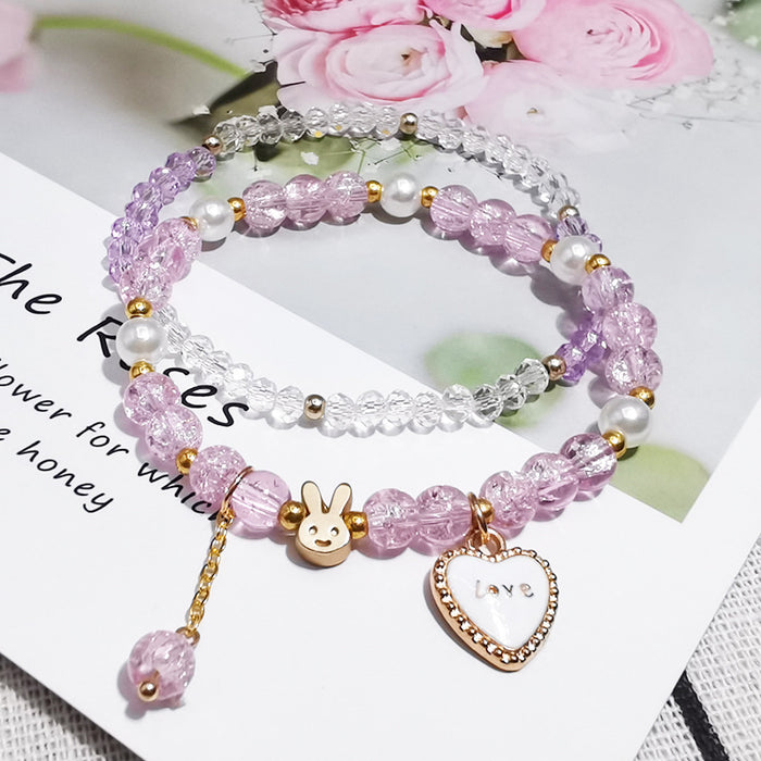 Wholesale summer fresh glass popping crystal bracelet JDC-BT-LiM010