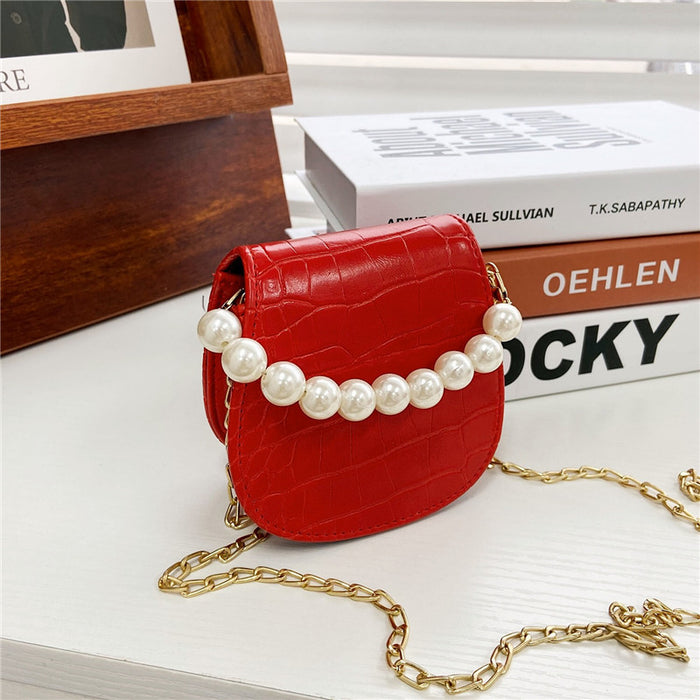 Jewelry WholesaleWholesale children's pearl chain tote bag JDC-HB-KM019 Handbags 卡曼 %variant_option1% %variant_option2% %variant_option3%  Factory Price JoyasDeChina Joyas De China