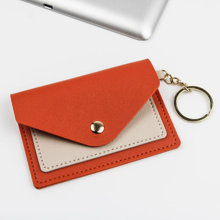 Wholesale PU Leather Candy Color Wallet Keychain MOQ≥3 JDC-KC-XXZN001