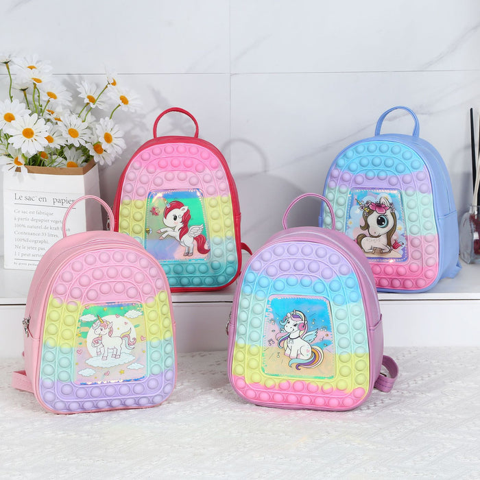 Wholesale Children Bag Silicone Last Mouse Lost Unicorn MOQ≥3 JDC-BP-Chenzi002