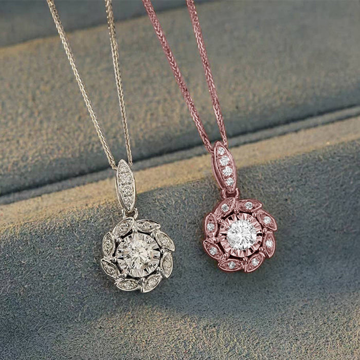 Jewelry WholesaleWholesale Flower Zircon Necklace long necklace MOQ≥2 JDC-NE-CaoS044 Necklaces 曹适 %variant_option1% %variant_option2% %variant_option3%  Factory Price JoyasDeChina Joyas De China