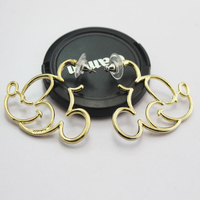 Jewelry WholesaleWholesale bow animal mouse cutout earrings JDC-ES-NT004 Earrings 妮头 %variant_option1% %variant_option2% %variant_option3%  Factory Price JoyasDeChina Joyas De China