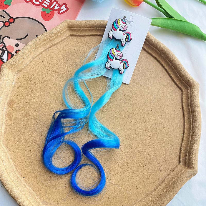 Wholesale Chemical Fiber Cartoon Children Color Wig Clips JDC-WS-MenX003