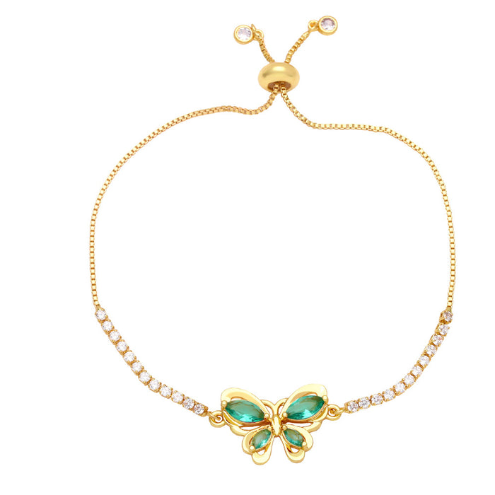 Wholesale niche design butterfly bracelet fashion simple diamond JDC-BT-AS148