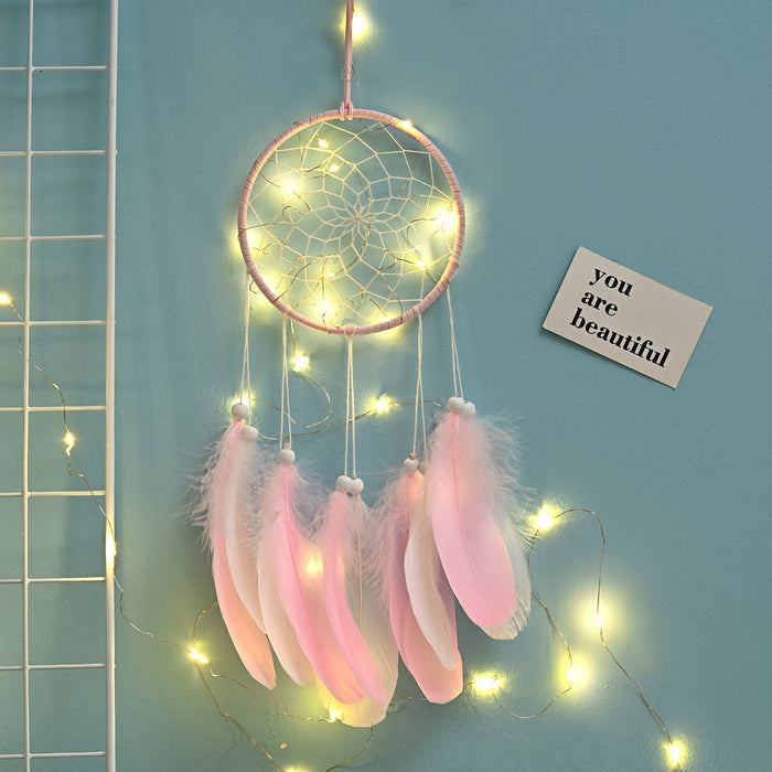 Jewelry WholesaleWholesale night light hand-woven single catcher net MOQ≥2 JDC-DC-JunX008 Dreamcatcher 俊贤 %variant_option1% %variant_option2% %variant_option3%  Factory Price JoyasDeChina Joyas De China