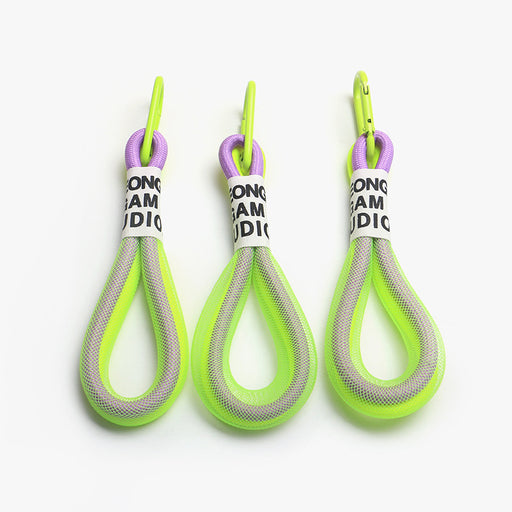 Jewelry WholesaleWholesale Fluorescent Color Mesh Metal Buckle Braided Lanyard Keychain JDC-KC-RYKT002 Keychains 瑞洋凯泰 %variant_option1% %variant_option2% %variant_option3%  Factory Price JoyasDeChina Joyas De China