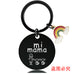 Jewelry WholesaleWholesale Stainless Steel Round Plate Mother's Day Rainbow Metal Keychain JDC-KC-GangGu011 Keychains 钢古 %variant_option1% %variant_option2% %variant_option3%  Factory Price JoyasDeChina Joyas De China