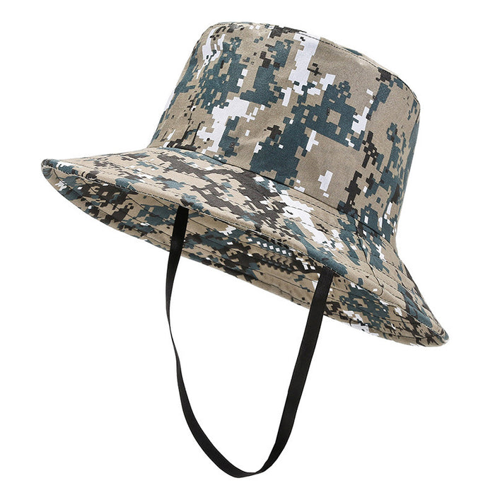 Wholesale summer hat fan camouflage big eaves sun hat outdoor climbing sunscreen JDC-FH-DingB004