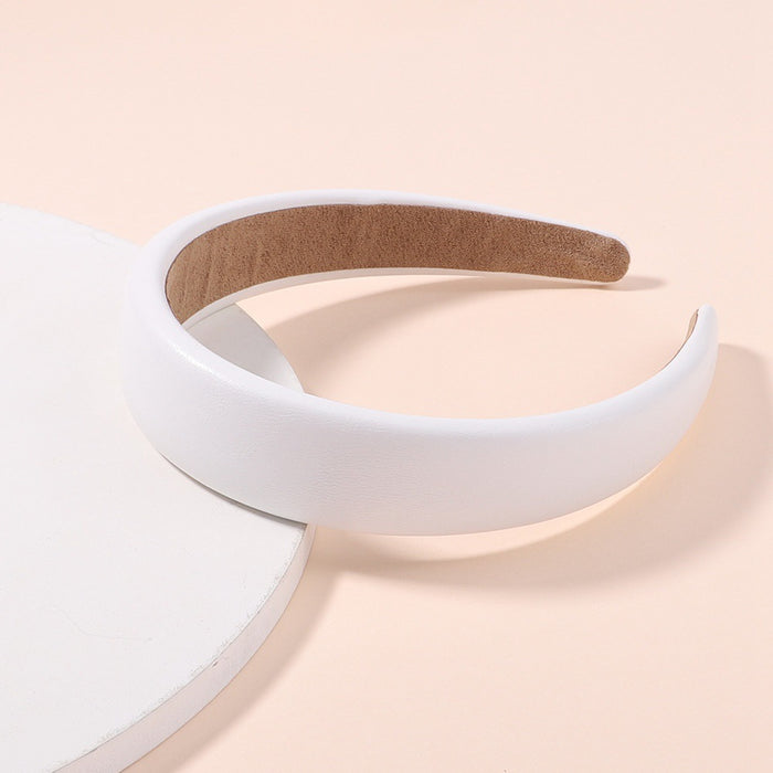 Jewelry WholesaleWholesale wide edge Pu Headband JDC-HD-YL006 Headband 雅伦 %variant_option1% %variant_option2% %variant_option3%  Factory Price JoyasDeChina Joyas De China