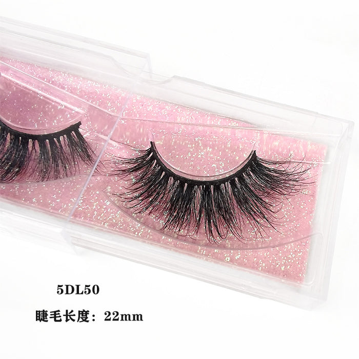 Wholesale Mink Hair False Eyelashes Thick Cross Eyelashes MOQ≥3 JDC-EY-XLin004