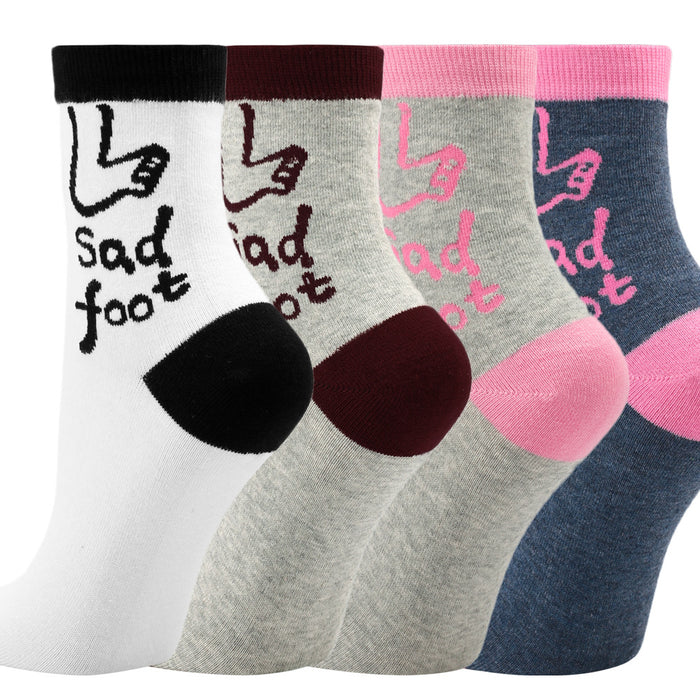 Wholesale Socks Cotton Simple Alphabet Medium Tube Socks MOQ≥3 JDC-SK-XQ017