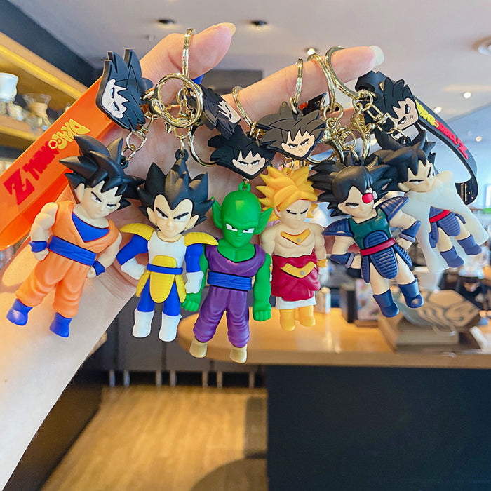 Wholesale Keychains For Backpacks Keychain Cute Goku PVC Epoxy Doll JDC-KC-JG237