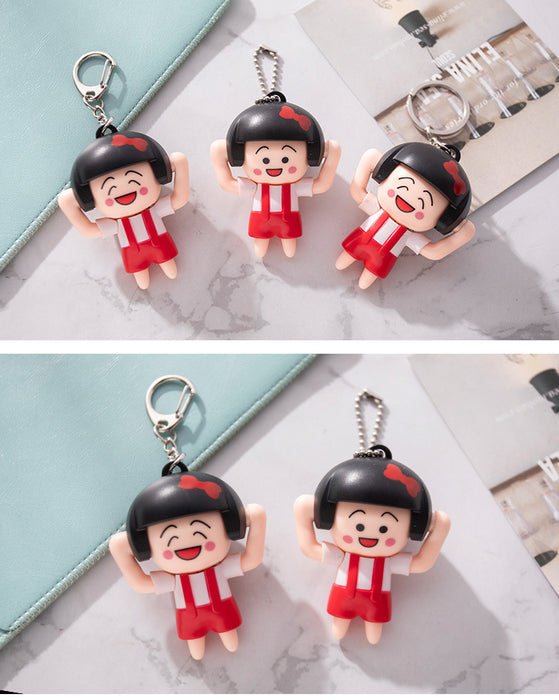 Jewelry WholesaleWholesale cartoon small balls will change face girl keychain JDC-KC-TengH001 Keychains 腾辉 %variant_option1% %variant_option2% %variant_option3%  Factory Price JoyasDeChina Joyas De China