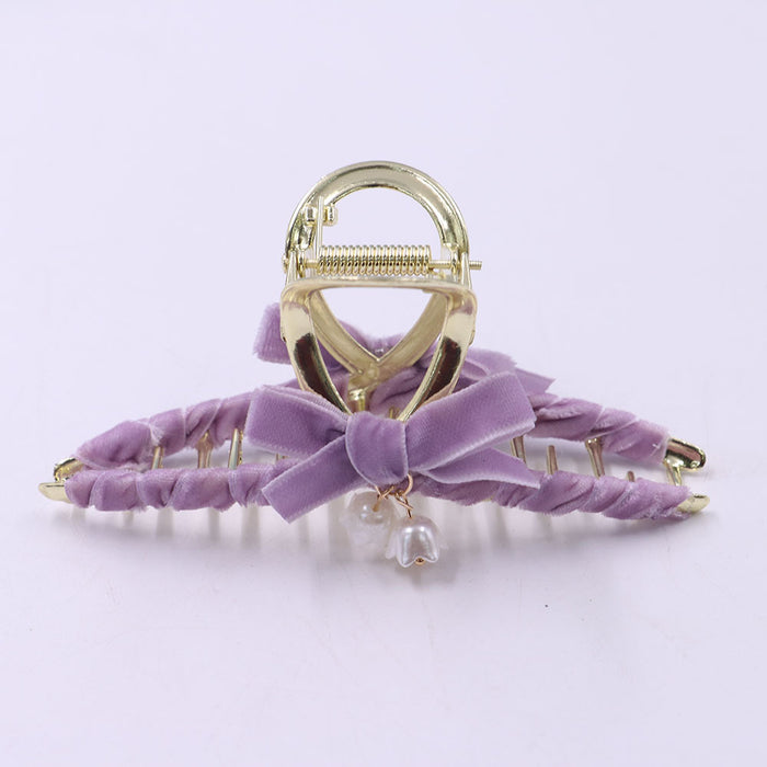 Jewelry WholesaleWholesale Lily of the Valley Grab Shark Clip Back Head Hair Clip JDC-HC-Guib001 Hair Clips 贵本 %variant_option1% %variant_option2% %variant_option3%  Factory Price JoyasDeChina Joyas De China