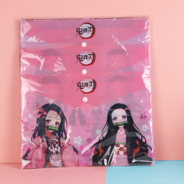 Wholesale File Bag PVC Cartoon Test Paper Storage Bag MOQ≥2 JDC-FB-GLF001