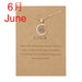 Jewelry WholesaleWholesale month birth stone moon star paper card alloy diamond necklace JDC-NE-YinH019 Necklaces 颖皓 %variant_option1% %variant_option2% %variant_option3%  Factory Price JoyasDeChina Joyas De China