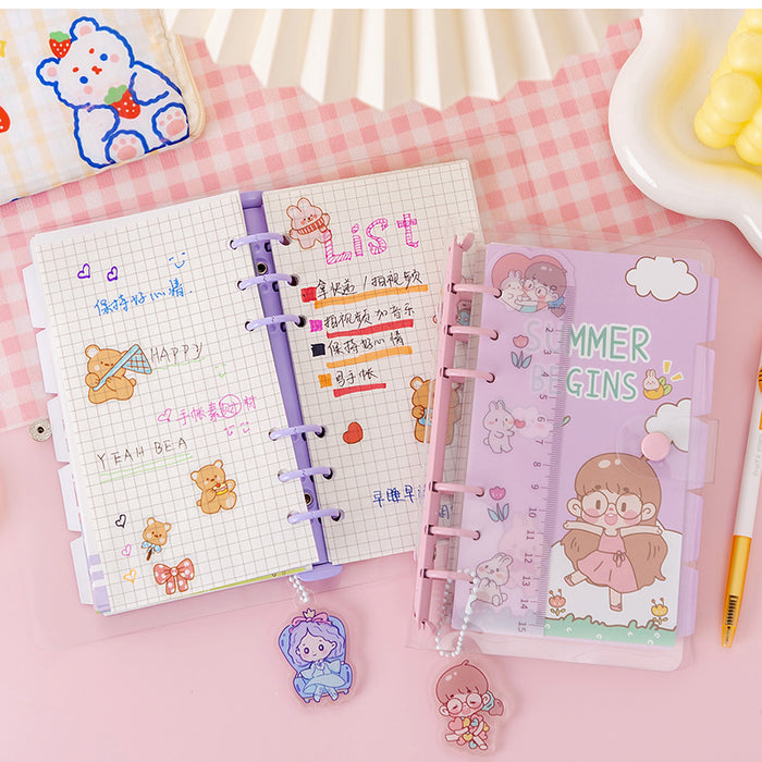 Wholesale notebook PU hand book girl heart MOQ≥2 JDC-NK-XuF002