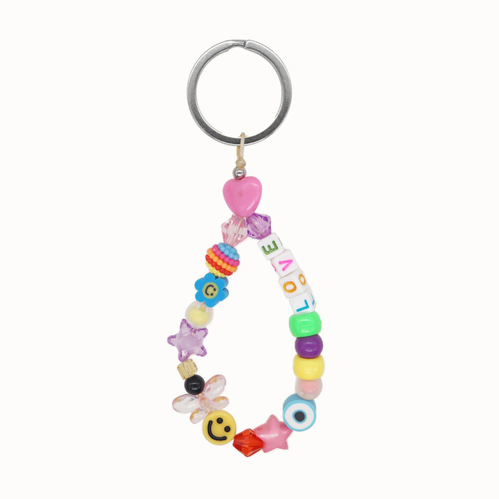 Jewelry WholesaleWholesale Bohemian Devil Eyes Handmade Beaded Lanyard Keychain JDC-KC-Yuxz022 Keychains 煜星珠 %variant_option1% %variant_option2% %variant_option3%  Factory Price JoyasDeChina Joyas De China