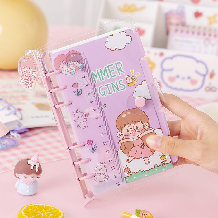 Wholesale notebook PU hand book girl heart MOQ≥2 JDC-NK-XuF002