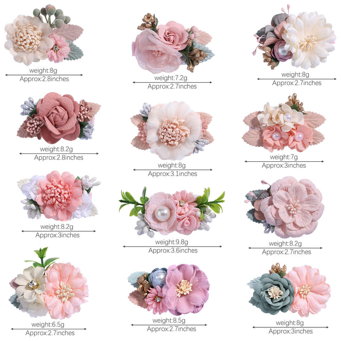 Jewelry WholesaleWholesale children's simulated flower Hair Clips JDC-HC-YL071 Hair Clips 雅伦 %variant_option1% %variant_option2% %variant_option3%  Factory Price JoyasDeChina Joyas De China